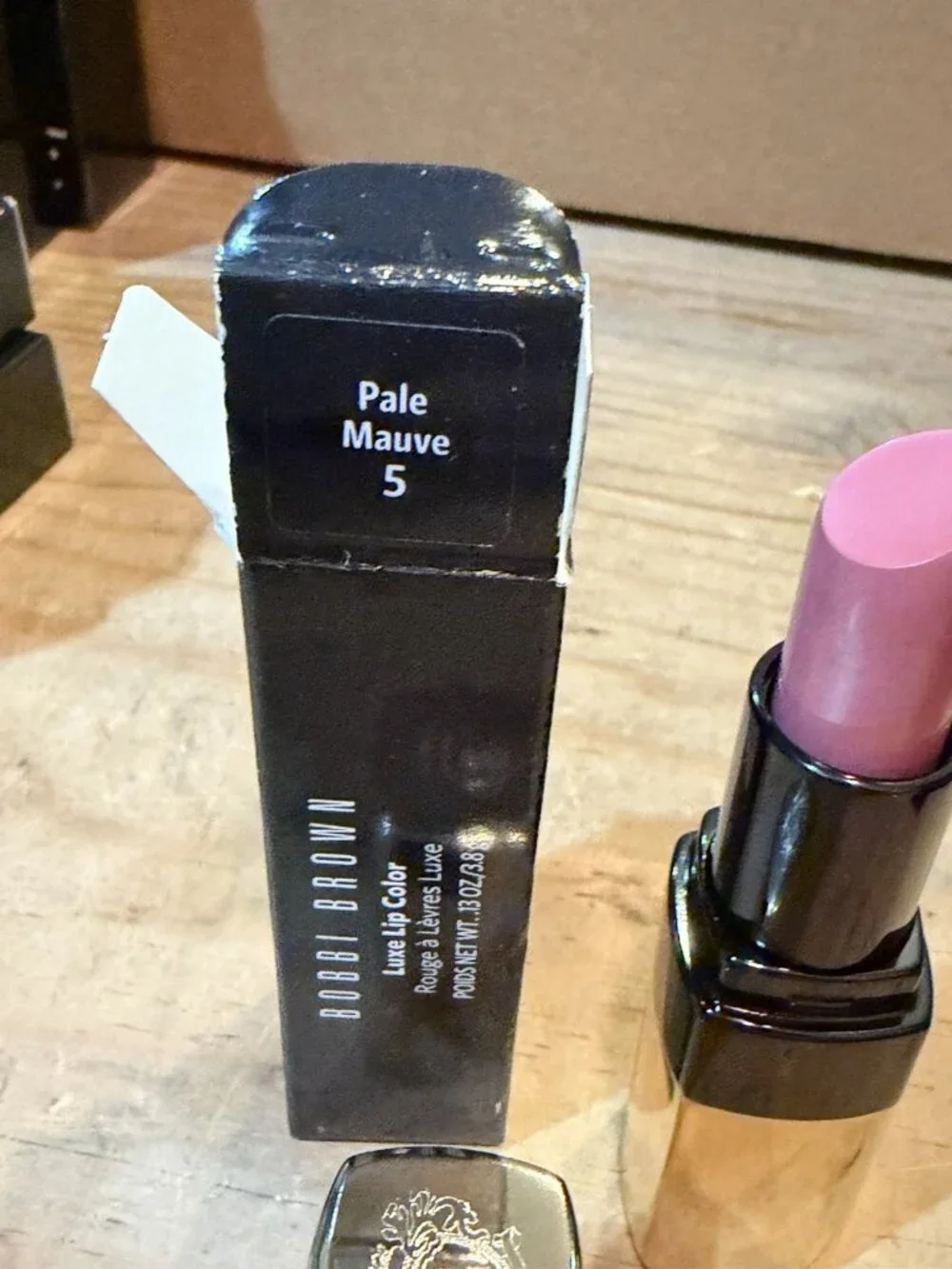 Bobbi Brown Luxe Lip Color Pale Mauve .12 oz./3.5g New With Box